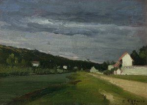 Landskap med stormfull himmel, 1864